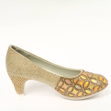 Kadın demi-Sezon Ayakkabı deri beyaz arka plan üzerinde