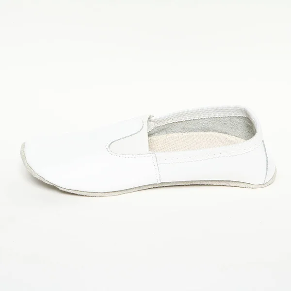 Жіноче Демісезонне Взуття Шкіряне Білому Тлі — стокове фото