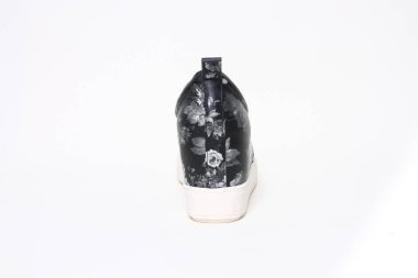 Kadın demi-Sezon Ayakkabı deri beyaz arka plan üzerinde