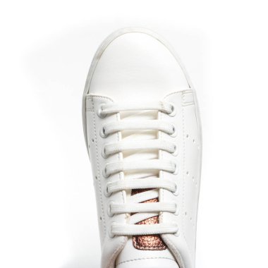 Kadın demi-Sezon Ayakkabı deri beyaz arka plan üzerinde