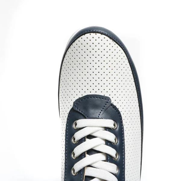 妇女的 Demi 季节鞋子皮革在白色背景 — 图库照片