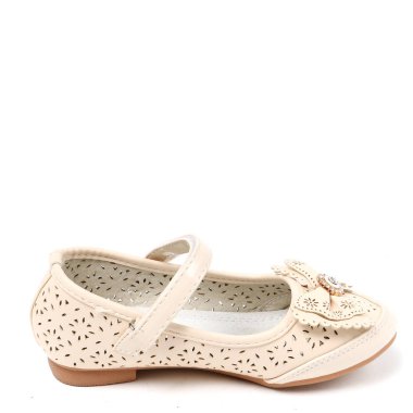 Kadın ayakkabı deri üzerinde beyaz arka plan izole daireler. İyi görünüm PIC ürün photostudio shooted.