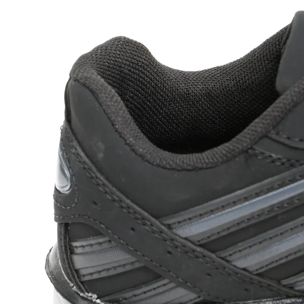 Partes Calzado Sobre Fondo Blanco Detalle Zapatos Con Elementos Tallados —  Fotos de Stock