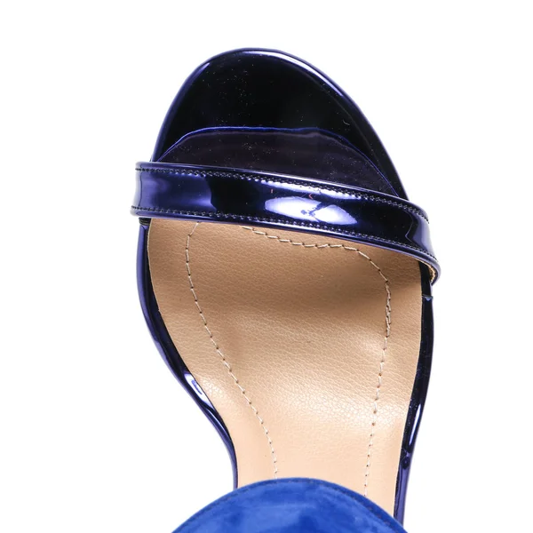 Жіноче Демісезонне Взуття Шкіряне Ізольоване Білому Тлі Хороша Фотографія Студії — стокове фото