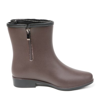 Beyaz arka plan üzerinde izole kadın yağmur botları. E-ticaret ve Katalog için ürün stüdyoda çekim güzel fotoğraf pic.