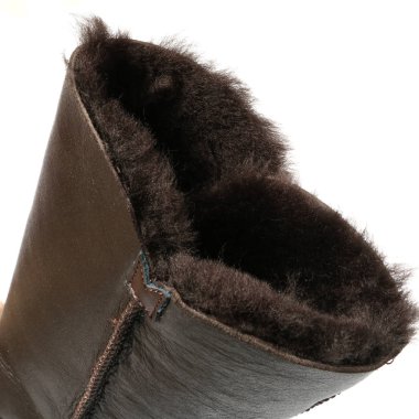 Beyaz arka plan üzerinde izole kadın demi-sezon çizmeler. E-ticaret ve Katalog için ürün stüdyoda çekim güzel fotoğraf pic.