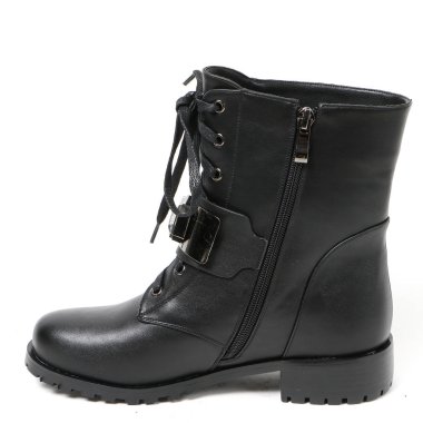 Beyaz arka plan üzerinde izole kadın demi-sezon çizmeler. E-ticaret ve Katalog için ürün stüdyoda çekim güzel fotoğraf pic.