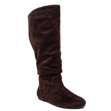 Beyaz arka plan üzerinde izole kadın demi-sezon çizmeler. E-ticaret ve Katalog için ürün stüdyoda çekim güzel fotoğraf pic.