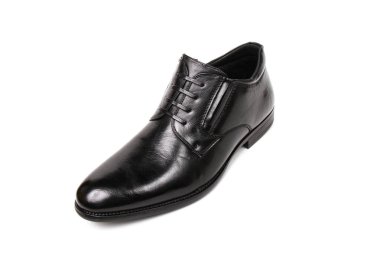 Klasik ofis deri ayakkabılar beyaz arka plan üzerinde izole dostum. E-ticaret ve Katalog için ürün stüdyoda çekim güzel fotoğraf pic.