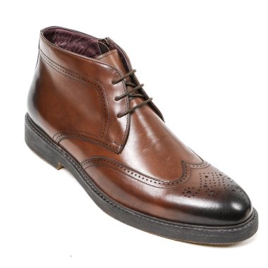 Klasik ofis deri ayakkabılar beyaz arka plan üzerinde izole dostum. E-ticaret ve Katalog için ürün stüdyoda çekim güzel fotoğraf pic.