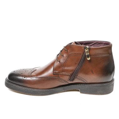 Klasik ofis deri ayakkabılar beyaz arka plan üzerinde izole dostum. E-ticaret ve Katalog için ürün stüdyoda çekim güzel fotoğraf pic.