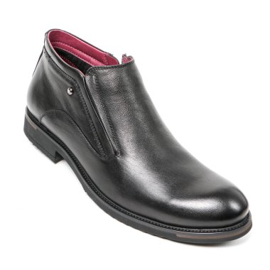 Klasik ofis deri ayakkabılar beyaz arka plan üzerinde izole dostum. E-ticaret ve Katalog için ürün stüdyoda çekim güzel fotoğraf pic.