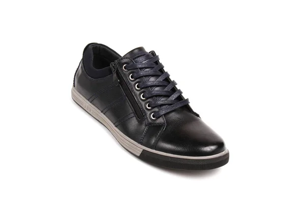 Classic Office Leathers Man Shoes Isolated White Background Nice Photo — Φωτογραφία Αρχείου