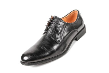 Klasik ofis deri ayakkabılar beyaz arka plan üzerinde izole dostum. E-ticaret ve Katalog için ürün stüdyoda çekim güzel fotoğraf pic.