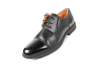 Klasik ofis deri ayakkabılar beyaz arka plan üzerinde izole dostum. E-ticaret ve Katalog için ürün stüdyoda çekim güzel fotoğraf pic.