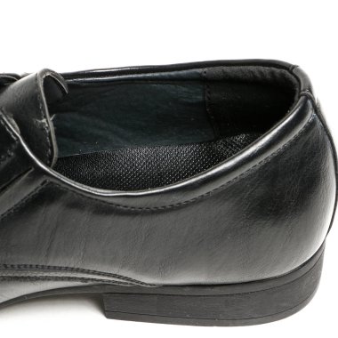 Klasik ofis deri ayakkabılar beyaz arka plan üzerinde izole dostum. E-ticaret ve Katalog için ürün stüdyoda çekim güzel fotoğraf pic.