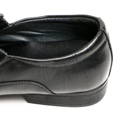 Klasik ofis deri ayakkabılar beyaz arka plan üzerinde izole dostum. E-ticaret ve Katalog için ürün stüdyoda çekim güzel fotoğraf pic.