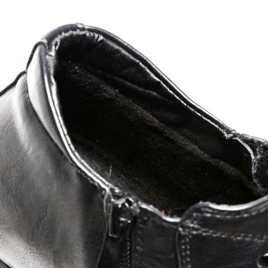 Klasik ofis deri ayakkabılar beyaz arka plan üzerinde izole dostum. E-ticaret ve Katalog için ürün stüdyoda çekim güzel fotoğraf pic.