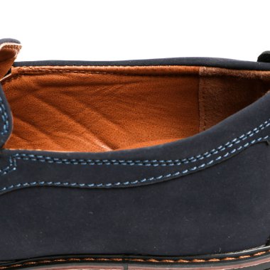 Beyaz arka plan üzerinde şık nedensel adam ayakkabı. E-ticaret ve Katalog için ürün stüdyoda çekim güzel fotoğraf pic.