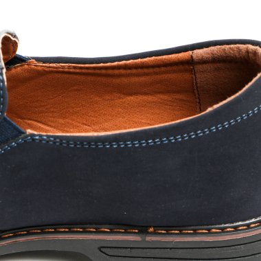 Beyaz arka plan üzerinde şık nedensel adam ayakkabı. E-ticaret ve Katalog için ürün stüdyoda çekim güzel fotoğraf pic.