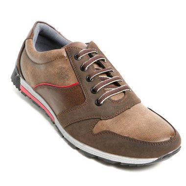 Beyaz arka plan üzerinde şık nedensel adam ayakkabı. E-ticaret ve Katalog için ürün stüdyoda çekim güzel fotoğraf pic.