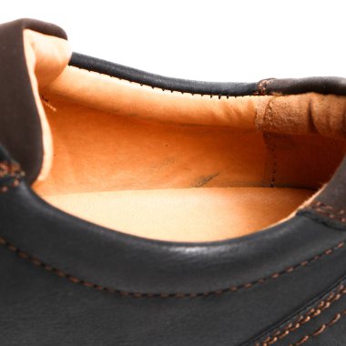 Beyaz arka plan üzerinde şık nedensel adam ayakkabı. E-ticaret ve Katalog için ürün stüdyoda çekim güzel fotoğraf pic.