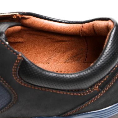 Beyaz arka plan üzerinde şık nedensel adam ayakkabı. E-ticaret ve Katalog için ürün stüdyoda çekim güzel fotoğraf pic.