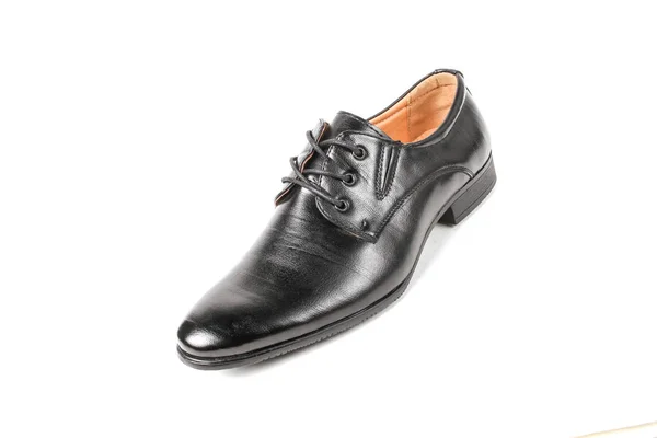 Classic Office Leathers Man Shoes Isolated White Background Nice Photo — Stock Photo, Image