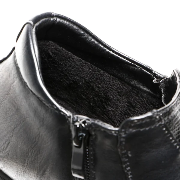Couros Escritório Clássicos Sapatos Masculinos Isolados Fundo Branco Tiro Foto — Fotografia de Stock