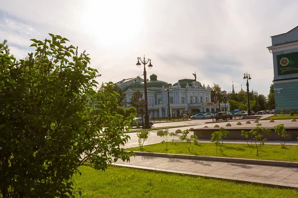 Omsk Russia July 2019 Lenina Street City Omsk — Stock Photo, Image