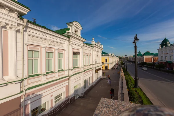 Omsk Rússia Julho 2019 Lenina Street Cidade Omsk — Fotografia de Stock