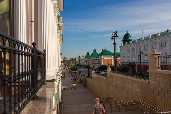 Omsk Russia July 2019 Lenina Street City Omsk — Stock Photo, Image