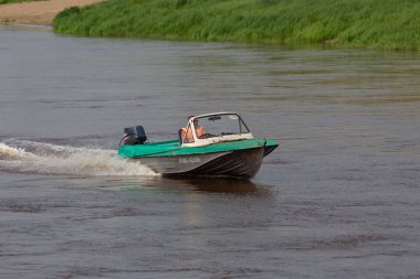 Omsk, Rusya-29 Temmuz 2019: şehir merkezinin güzelliği Omsk