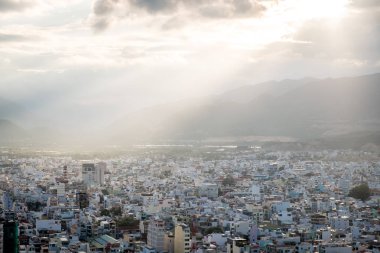 Nha Trang, Vietnam havadan görünüm Cityscape