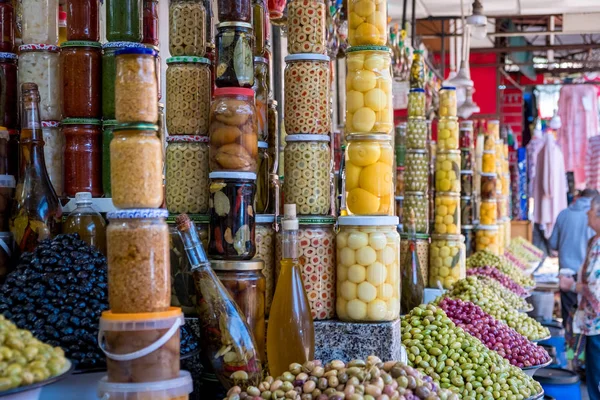 Olives on a market in Morocco, Africa — Stock Photo, Image