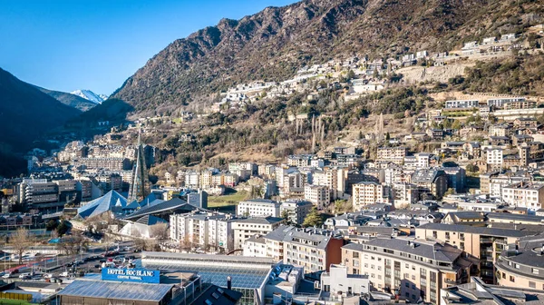 Andorra-a-Velha vista da cidade — Fotografia de Stock