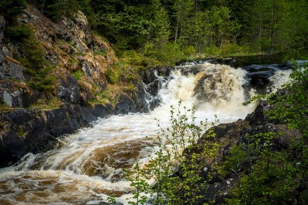 Водопад Кивач в Карелии — стоковое фото