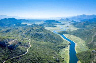Karadağ, Skadar Vadisi'nin Crnojevica nehri scutari gölü milli parkıiçine