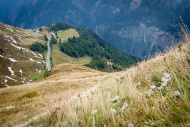 Grossglockner. Yüksek Alp Dağ Yolu Hochalpenstrasse