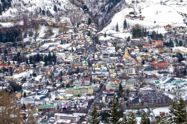 Bad Gastein kayak merkezi Avusturya 'nın Panoraması