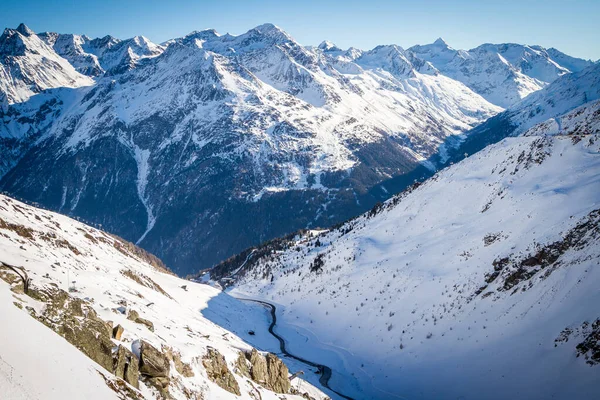 Estación de esquí de montaña Solden Austria - naturaleza y fondo deportivo — Foto de Stock