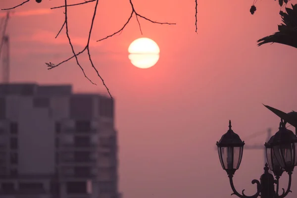 Puesta Sol Pattaya Tailandia — Foto de Stock