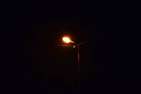 Night City Road Lanterns — Stock Photo, Image