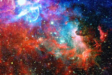 Derin uzayda nebula ve yıldızlar. Bu görüntünün elementleri NASA tarafından desteklenmektedir.