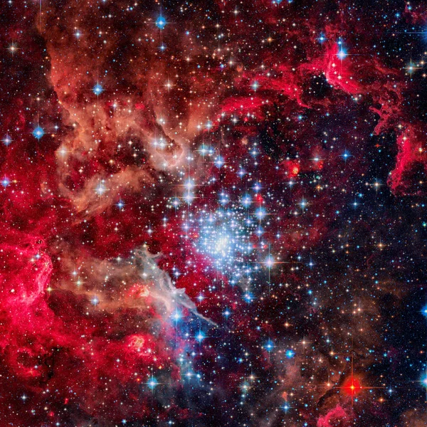 Félelmetes Szép Spirálgalaxis Mély Űrben Nasa Berendezett Elemek — Stock Fotó