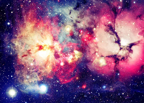 Ljusa Galaxy Rymden Delar Denna Bild Inredda Nasa — Stockfoto