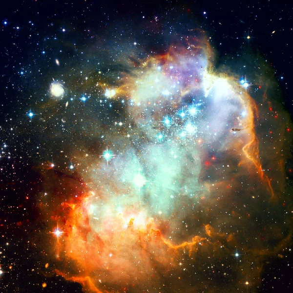 Pohled Galaxii Hvězd Mlhoviny Prvky Tohoto Obrázku Jsou Podle Nasa — Stock fotografie