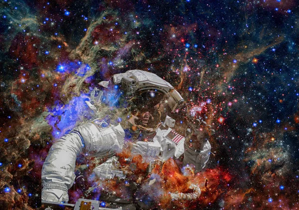 Astronauta Espacio Exterior Elementos Esta Imagen Proporcionados Por Nasa — Foto de Stock