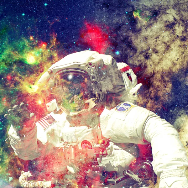 Astronauta Espaço Elementos Desta Imagem Fornecidos Pela Nasa — Fotografia de Stock