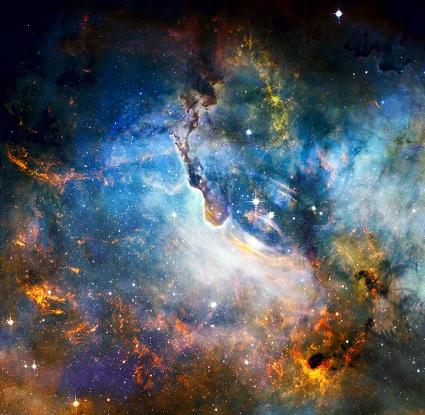 Güzel Galaksi Görüntünün Elementleri Nasa Tarafından Desteklenmektedir — Stok fotoğraf